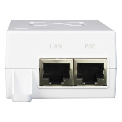Inyector PoE+ / Gigabit 10/100/1000 Mbps / 48V 0.64A / Alcance 100 m (328 ft) / Montaje en Pared