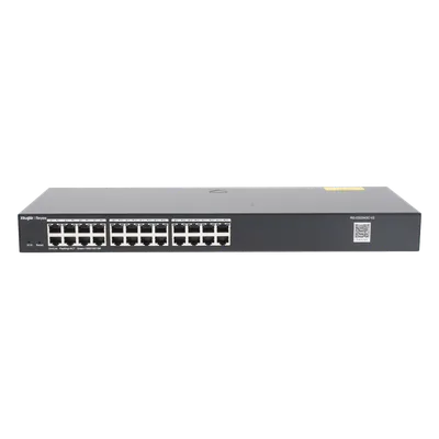 Switch Administrable / 24 Puertos Gigabit / Auto-Negociación / Gestión en la Nube / Montaje Rack / Compatible CCTV