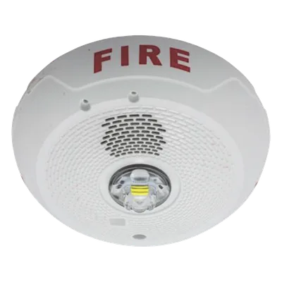 Sirena con Estrobo LED / 2 Hilos / Techo / Candela Seleccionable 15-177 cd / Sincronización System Sensor Sync / Compatible SpectrAlert
