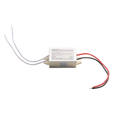 Fuente de alimentación / 12 VCC / 1 A / IP67 / 46x20x30 mm / -30°C a 50°C / 100-240 VCA