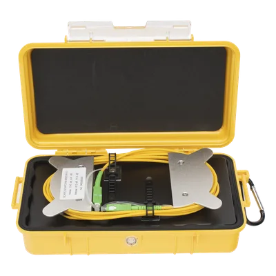 Bobina de Lanzamiento OTDR / Fibra Monomodo / 1 km (3280.8 ft) / Conectores SC/APC / Carcasa Resistente