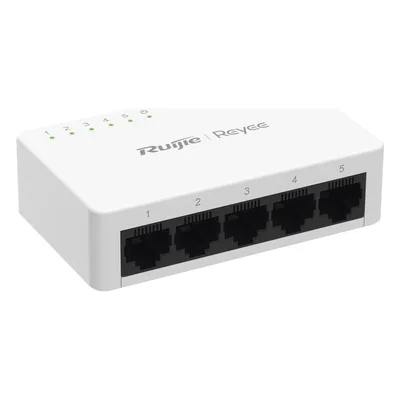 Switch No Administrable / 5 Puertos Gigabit / 10 Gbps Switching / Plug & Play / 2.1W Máximo / Cloud Visible