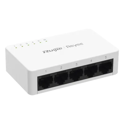Switch No Administrable / 5 Puertos 10/100 Mbps / Visibilidad Cloud / Plug & Play / 1 Gbps Switching Capacity