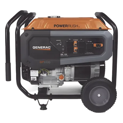 Generador Portátil a Gasolina / 6.5 kW Nominales / 8.125 kW Máximo / 120/240 Vca / Arranque Manual / 10.5 h al 50% Carga