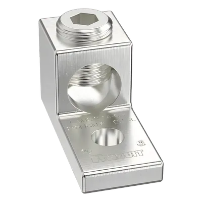 Terminal Mecánico de Aluminio / Cable 14 - 2/0 AWG / Orificio 1/4" / 600 V / 90 °C / UL-CSA