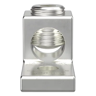 Terminal Mecánico de Aluminio / Cable 14 - 2/0 AWG / Orificio 1/4" / 600 V / 90 °C / UL-CSA