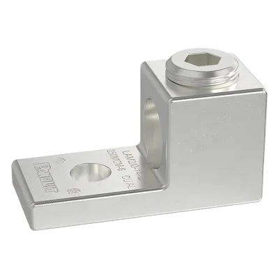 Terminal Mecánico de Aluminio / Cable 14 - 2/0 AWG / Orificio 1/4" / 600 V / 90 °C / UL-CSA
