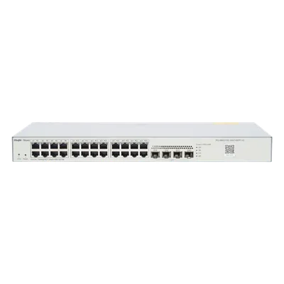 Switch Administrable L2 / 24 Puertos Gigabit / 4 SFP 1G / 56 Gbps / Sin Ventilador / Protección 6 kV