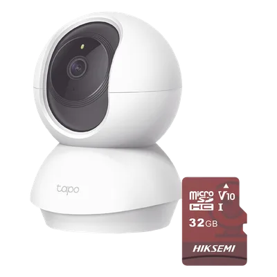 Cámara IP Wi-Fi / 2 Megapixel / Rotación 360° / IR 9 m (29.5 ft) / Micro SD 32 GB / App Móvil