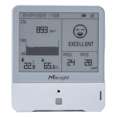 Panel Digital IoT / Monitoreo IAQ 10 Parámetros / LoRa / CO₂ TVOC HCHO O₃ PM2.5 PM10 / Pantalla Inteligente