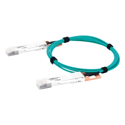 Cable AOC QSFP-DD / 400 Gbps / Longitud 1 m (3.3 ft) / Fibra Óptica Activa / Hot-Swappable