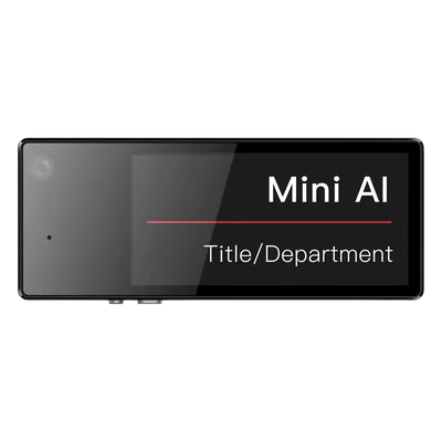 Body Camera en Placa de Identificación / 1600x1200p / Pantalla Tinta Electrónica 2.13 in / 64GB / Wi-Fi / 12h Grabación / 81x32.4x9 mm / 52g