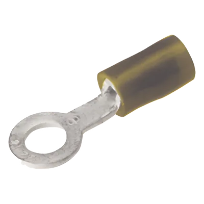 Zapata Terminal Aislada / Ojillo 1/4" (6 mm) / Calibre 12-10 AWG / Barril Largo 34 mm (1.32 in) / Cobre Galvanizado Electrolítico