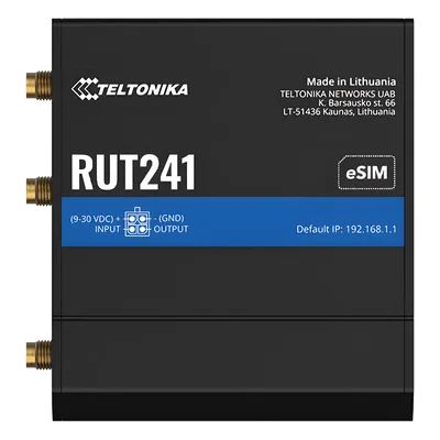 Router Celular Industrial / 4G LTE Cat 4 / eSIM / 2x Ethernet 10/100 Mbps / WiFi 802.11b/g/n / WAN Failover / -40°C a 75°C (-40°F a 167°F)