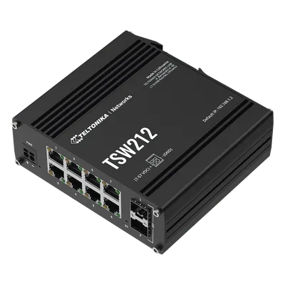Switch Industrial Administrable L2 / 8 Puertos GE + 2 SFP / Profinet / Ethernet/IP / -40°C a 75°C / IP30