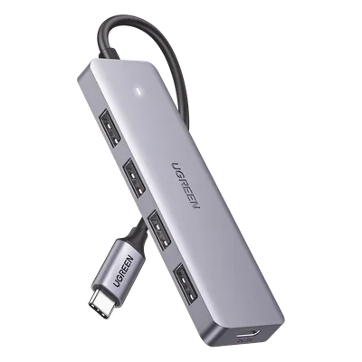 Hub USB-C / 4 Puertos USB-A 3.0 / 5Gbps / OTG / 15cm / 4.1x1.2x0.4in