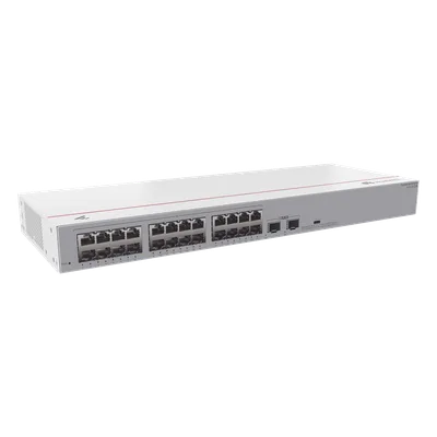Switch No Administrable / 24 Puertos Gigabit / 2 Puertos SFP Uplink / 52 Gbps / 1U Rack