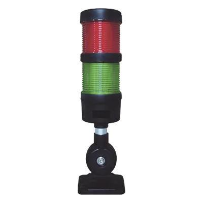 Torre LED indicadora / 2 niveles / Rojo-Verde / Buzzer 85 dB / 24 VCD / 60 mm / IP53