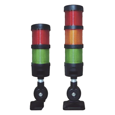 Torre LED indicadora / 2 niveles / Rojo-Verde / Buzzer 85 dB / 24 VCD / 60 mm / IP53