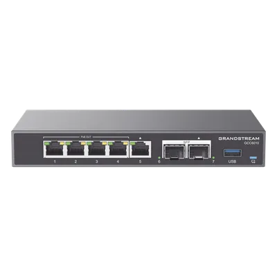 Router Firewall / IP PBX 24 Usuarios / Switch PoE 4 Puertos / SFP 2.5G / VPN 2.5 Gbps / 3x WAN Configurables