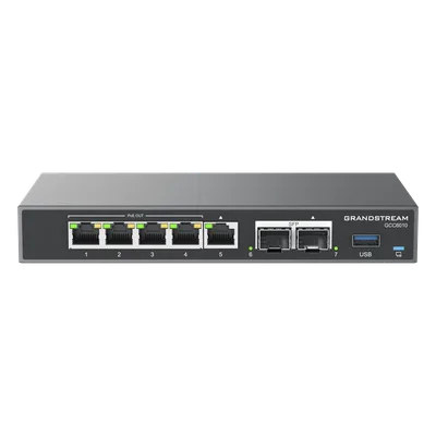 Router Firewall / IP PBX 24 Usuarios / Switch PoE 4 Puertos / SFP 2.5G / VPN 2.5 Gbps / 3x WAN Configurables