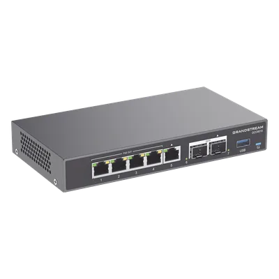 Router Firewall / IP PBX 24 Usuarios / Switch PoE 4 Puertos / SFP 2.5G / VPN 2.5 Gbps / 3x WAN Configurables