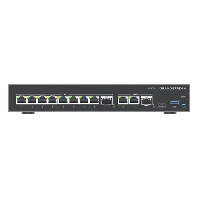 Firewall NG / Router VPN 3 Gbps / IP PBX 12 Usuarios / Switch 10 Puertos Gigabit / 4 Puertos PoE / 2 SFP 2.5G / Wi-Fi 6 Dual Band