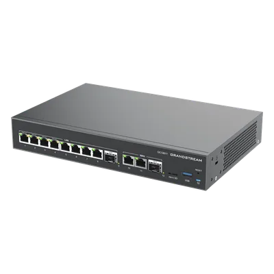 Firewall NG / Router VPN 3 Gbps / IP PBX 12 Usuarios / Switch 10 Puertos Gigabit / 4 Puertos PoE / 2 SFP 2.5G / Wi-Fi 6 Dual Band