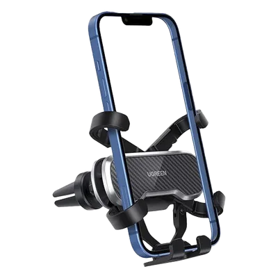 Soporte para Teléfono Automotriz / Rejilla de Ventilación / Rotación 360° / Tecnología Gravity Drive / 5 Puntos de Sujeción / Ancho 65-80 mm