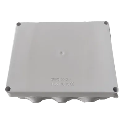 Caja de Derivación Exterior / IP65 / IK07 / 10 Entradas / ABS Aislante / 200 x 155 x 80 mm