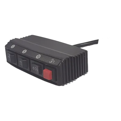 Switch de Control de Patrones de Destello / 5 Interruptores / 12 VCC / 15 A / 104 mm x 55 mm x 33 mm / 4.1 x 2.2 x 1.3 pulgadas