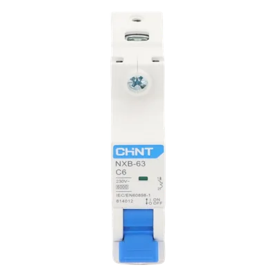 Interruptor Termomagnético DIN / 1 Polo / 6 A / 6 kA / 110-415 VCA / Rango -40 °C a 70 °C