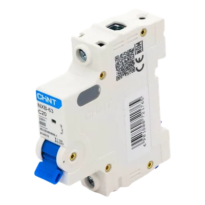 Interruptor Termomagnético / 1 Polo / 20 Amp / 6 kA / Riel DIN / 110-415 VCA / -30°C a 70°C