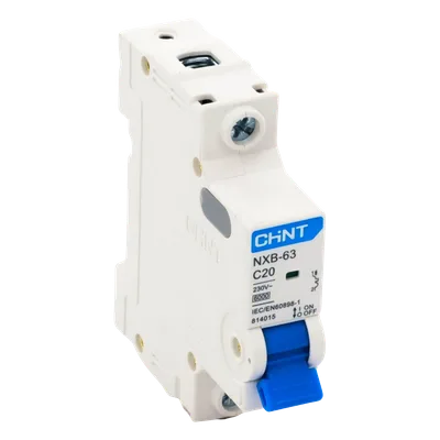 Interruptor Termomagnético / 1 Polo / 20 Amp / 6 kA / Riel DIN / 110-415 VCA / -30°C a 70°C