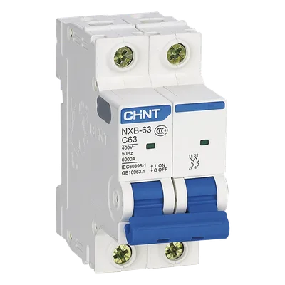 Interruptor Termomagnético / 2 Polos / 10 A / 6 kA / Riel DIN / 110-415 VCA