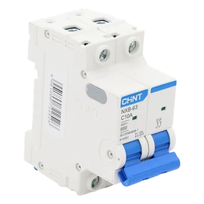 Interruptor Termomagnético / 2 Polos / 10 A / 6 kA / Riel DIN / 110-415 VCA
