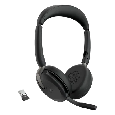Diadema Bluetooth / ANC Híbrido / Bluetooth 5.2 + USB-A / Alcance 30 m (98.4 ft) / Batería 32 h / Diseño Plegable