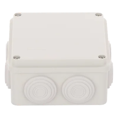 Caja de Derivación / 7 Glándulas Recortables / IP55 / -40 a 120°C / 100 x 100 x 54 mm (3.9 x 3.9 x 2.1 in)