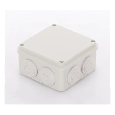Caja de Derivación / 7 Glándulas Recortables / IP55 / -40 a 120°C / 100 x 100 x 54 mm (3.9 x 3.9 x 2.1 in)