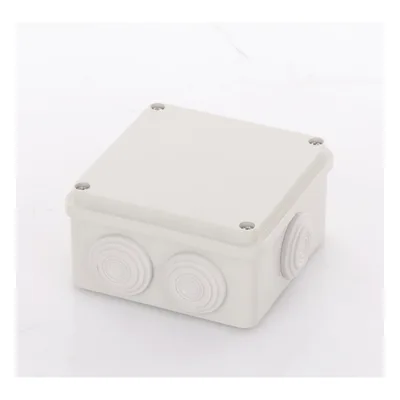 Caja de Derivación / 7 Glándulas Recortables / IP55 / -40 a 120°C / 100 x 100 x 54 mm (3.9 x 3.9 x 2.1 in)