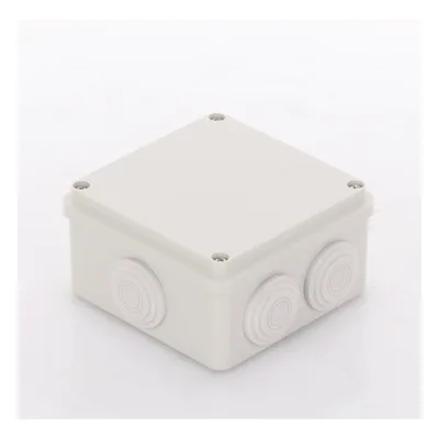 Caja de Derivación / 7 Glándulas Recortables / IP55 / -40 a 120°C / 100 x 100 x 54 mm (3.9 x 3.9 x 2.1 in)
