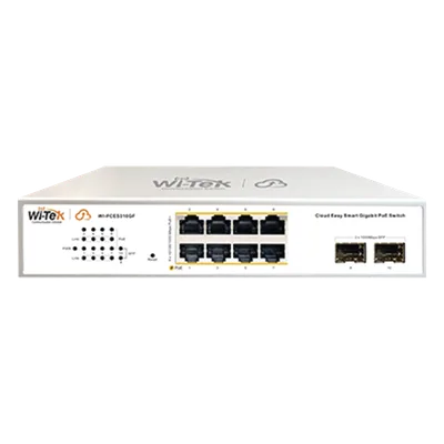 Switch PoE Administrable / 8 Puertos Gigabit PoE af/at / 2 x SFP Gigabit / Presupuesto PoE 120 W / Administración Cloud