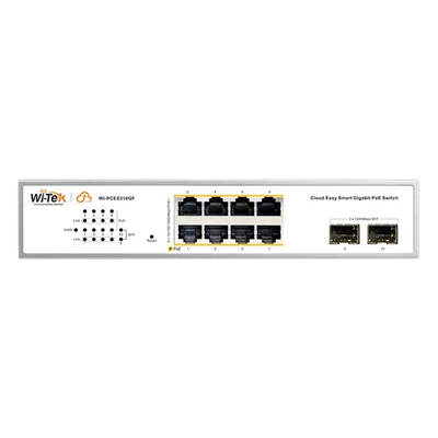 Switch PoE Administrable / 8 Puertos Gigabit PoE af/at / 2 x SFP Gigabit / Presupuesto PoE 120 W / Administración Cloud