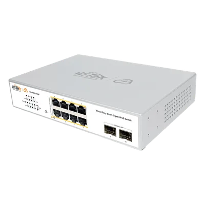 Switch PoE Administrable / 8 Puertos Gigabit PoE af/at / 2 x SFP Gigabit / Presupuesto PoE 120 W / Administración Cloud