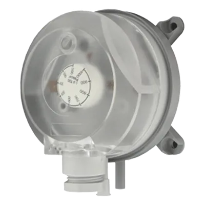 Interruptor de presión diferencial / Ajuste sin manómetro / Rango 0.08-20 in w.c. (20-5000 Pa) / SPDT / HVAC