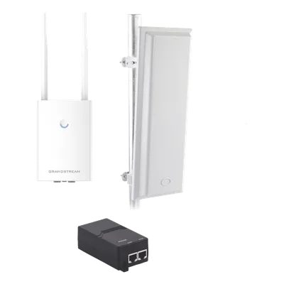 Kit de Punto de Acceso WiFi / Cobertura Sectorial 90° / Dual Band 2.4-2.5 GHz y 5.1-6.5 GHz / 1.27 Gbps / Alcance 120 m (394 ft)