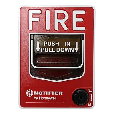Estación Manual de Alarma Contra Incendio / Doble Acción / Con Cerradura y Llave / Exterior / UL 38 / ADA / Caja SB-I/O Incluida