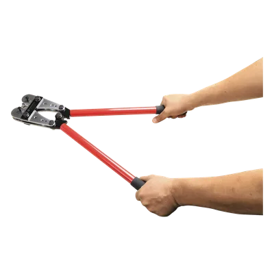 Pinza para Ponchar o Crimpar Terminales / 8 AWG a 4/0 AWG / 2 Troqueles Giratorios 8 Posiciones / Bloqueo de Precisión