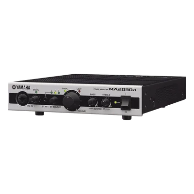 Mezclador Amplificador / 2 Canales / 30 W por Canal / 1 Zona / Baja y Alta Impedancia / 2 Entradas de Micrófono / Entrada Auxiliar