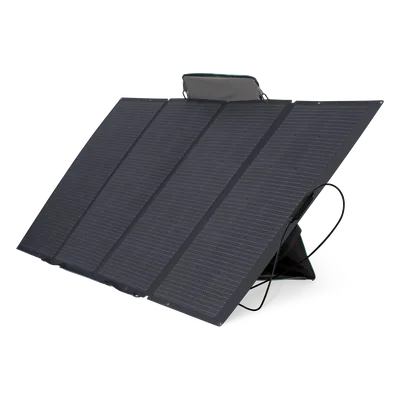Módulo Solar Portátil y Flexible de 400W Recomendado para Estaciones Portátiles EFD330, EFD350 ó EFD500 / Ajuste de Ángulo / Carga Eficiente / Incluye Cable XT60 a MC4
